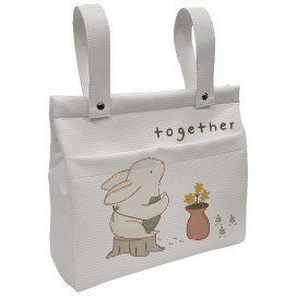 2024 Bolso Polipiel Estampada Bunny Dydados Polipiel Estampada Tejido Impermeable