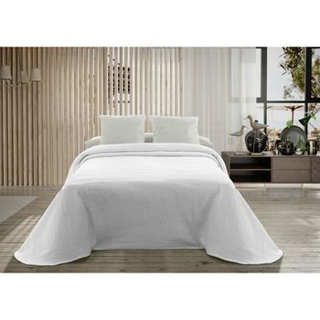 Colcha Hosteline Palma Blanco Cama De 180
