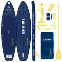 tabla paddle surf hinchable touring con accesorios huiike  sup 106 con remo quilla inflador  soporta 130 kg navy