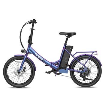 Bicicleta Eléctrica Urbana Fafrees F20 Lasting, Sensor De Par, 36 V, 250 W, 18,2 Ah, Azul Aurora