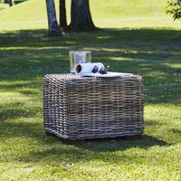 mesa de centro de jardin de madera kubu