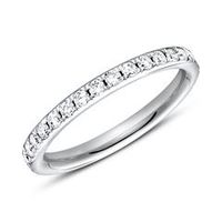 anillo eternidad platino 950 33 diamantes