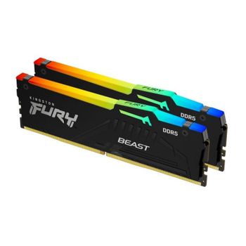 Memoria Kingston FURY Beast DDR5 RGB 32GB 6000MT/s CL30 Kit 2x16GB DIMM Negro