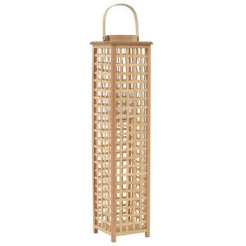 Portavelas Colgante Bambú Natural Vidaxl