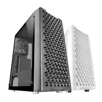 mars gaming mc-ipro caja profesional atx rejilla frontal de malla 3d ventana lateral cristal templado ventilador fdb ultrasilencioso 12cm caja pc con soporte refrigeracion liquida semitorre pc