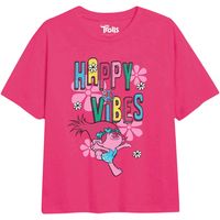 trolls camiseta happy vibes para nina
