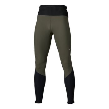 Mizuno Multi Pocket  Mallas para correr Hombres - oliva, negro