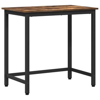 Mesa Roble Ahumado 100 X 50 X 76,5 Cm Vidaxl