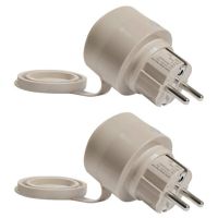 pack 2 enchufes inteligentes shelly outdoor plug s gen3 wi-fi bluetooth control por voz y estadisticas de consumo