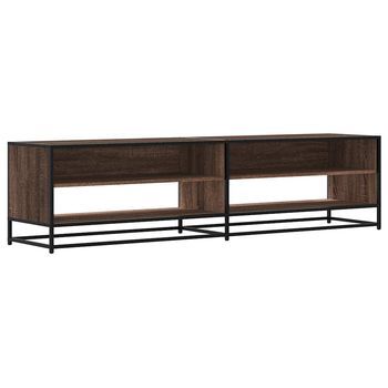 Mueble De Tv | Mueble De Salón | Gabinete De Tv Madera De Ingeniería Marrón Roble 180,5x40x46 Cm