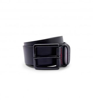 HUGO para hombre. 50385358 Cinturón de Piel Gionio negro (105 cm), Casual