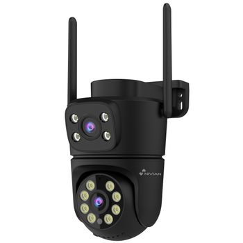 Nivian Smart Cámara de Seguridad 2K / 3MP Dual Lente – PT Motorizada, Autotracking, WiFi Dual, Exterior IP65