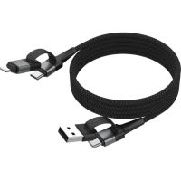 cable de carga magnetico 4 en 1 ansmann 12 m usb ausb c y usb clightning