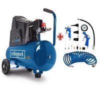 compresor de aire horizontal hc30o - 24l - 110 w - 8 bares scheppach