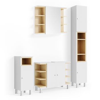 Conjunto De Muebles De Baño Aquis 4 Piezas Vicco