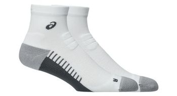 Calcetines asics performance run quarter blancos