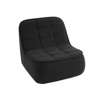 Sillón Envasado Al Vacío De Borreguito, Negro