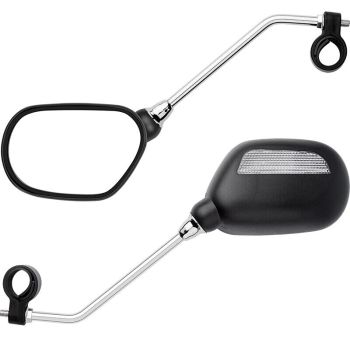 1 Par de Espejos Retrovisores para Bicicleta con amplio rango de visión y ángulo ajustable, Espejo izquierdo y derecho