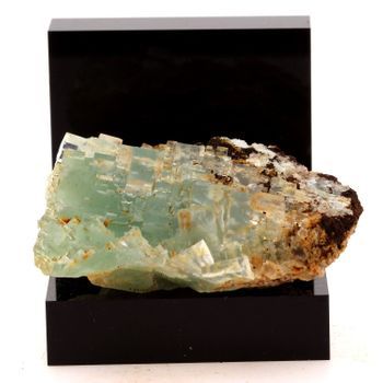 Fluoritis Blanca Y Verde - Piedra Natural De Francia, Langanac - Cristal Multicolor Raro, Colección De Sylvain Desfarge | 225.4 Ct - Certificado De