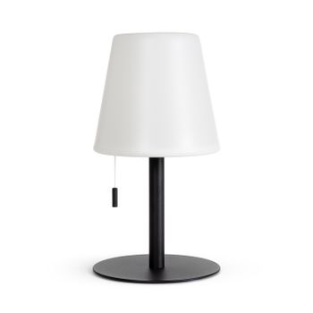Ledkia Lámpara de Mesa LED Portátil para Exterior Aluminio con Batería Recargable Epinay Negro
