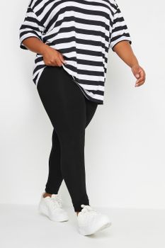 Sostenible Leggings Negros Algodón Orgánico, Mujer Curvy Y Tallas Grandes, Yours For Good