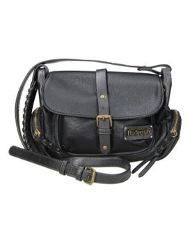 Bolso Bandolera Vegano Para Mujer Refresh 183315 Negro Uni