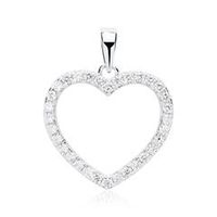 colgante sparkling circonita corazon plata