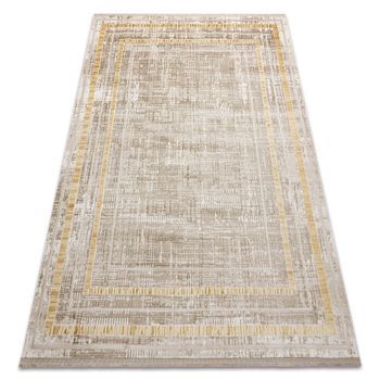 Alfombra Moderna Duke 51523 Beige / Dorado - Estructura, Estructurada, 140x190 Cm