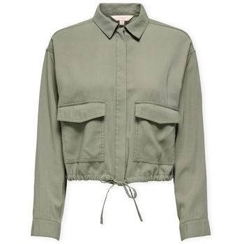 Only Abrigo Aris Life Jacket - Smokey Olive para mujer