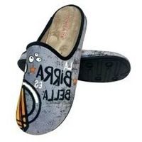 vulca-bicha pantuflas ir por casa caballero 1824 gris para hombre