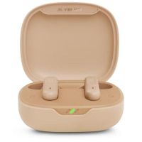 auriculares jbl vibe flex inalambricos bluetooth con cancelacion activa de ruido microfono y proteccion ip54 beige