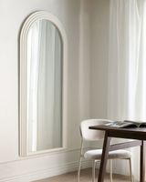espejo de pared de madera blanco 170x80