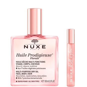 NUXE Huile Prodigieuse Florale Multi Purpose Dry Oil 100ml & Roll On