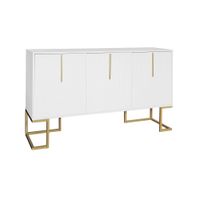 aparador alto con 3 puertas blanco mate h81b138t40