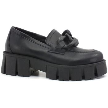 Divine Follie Mocasines Mocassino Carrarmato Catena Black DF2150 para mujer