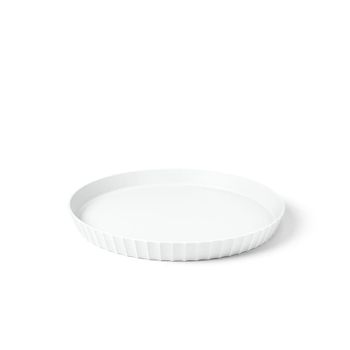 Bandeja de polipropileno blanco mate diám. 30 cm