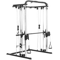 sportnow multiestacion de musculacion con soporte para sentadillas negro
