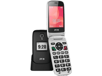 movil - spc polaris negro 1400mah 4g para mayores gps teclas grandes boton sos compatible con app gestion remota care