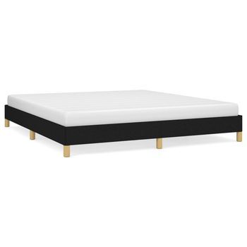 Cama Matrimonial | Cama Para Adultos | Estructura De Cama Tela Gris Claro 180x200 Cm