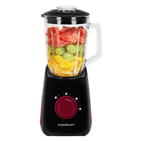 aigostar pomegranate batidora de vaso 750wjarra de cristal termoresistente 15l cuchillas de 4 hojas con diseno 3d de acero inoxidable de tipo 304 funcion p 2 velocidades 20000rpm