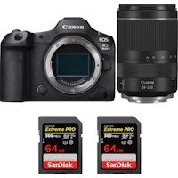eos r5 mark ii  rf 24-240mm f4-63 is usm  2 sandisk 64gb extreme pro uhs-ii sdxc 300 mbs  ebook mczdirect