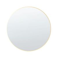 espejo de pared de vidrio dorado 80 cm marco accesorio decorativo annemasse