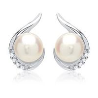 pendientes 14 quilates oro blanco 8 diamantes 005 ct