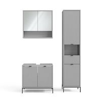 conjunto de muebles de bano eliza 3 partes con mueble alto vicco