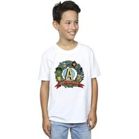 marvel tops y camisetas santas super helpers para nino