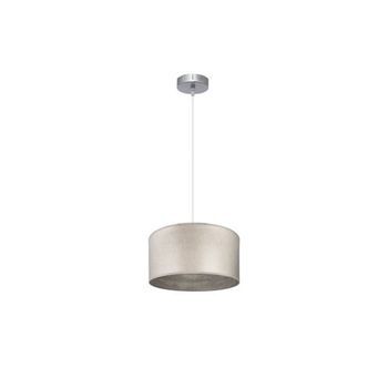 Colgante Tania 1xe27 Niquel/madera Gris Regx30x30 Cm