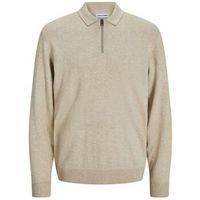 jack  jones jersey 12268210 emil knit polo-oatmeal para hombre