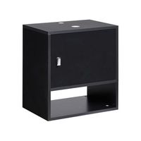 mueble para lavabo de pared negro limeria