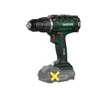 parkside - atornilladora taladradora recargable 20 v parkside x 20 v team con 2 velocidades par 45 nm y luz led integrada para madera metal y plastico