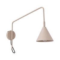 aplique de pared taupe acero alt 30 cm
